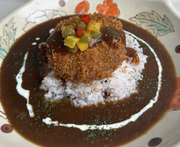 黒毛和牛ミンチカツカレーセット