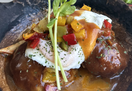トマト煮込みハンバーグセット