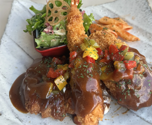 チキン・コロッケ・海老フライセット